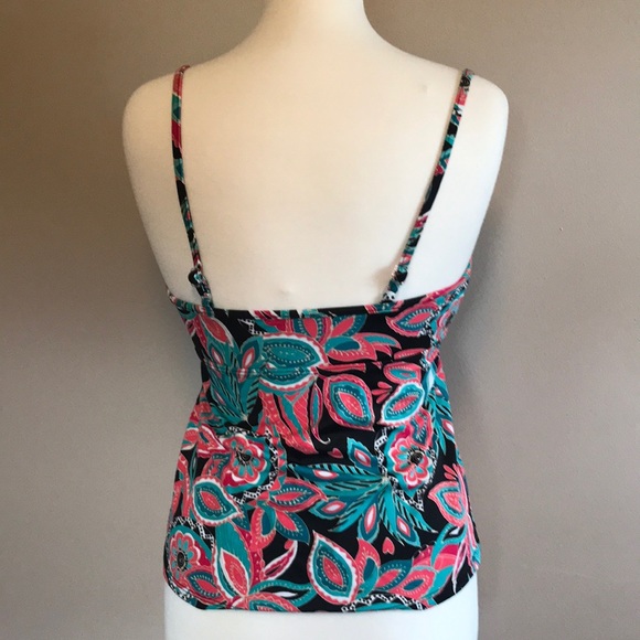 Aqua Green Tankini Swim Top - Picture 3 of 8